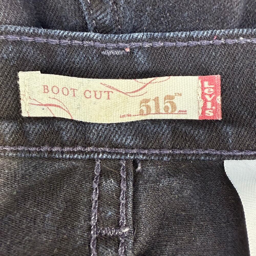 Levi's 515 Bootcut Jeans Women's 12S Indigo Blue Boot Cut High Rise Vintage - Picture 7 of 14
